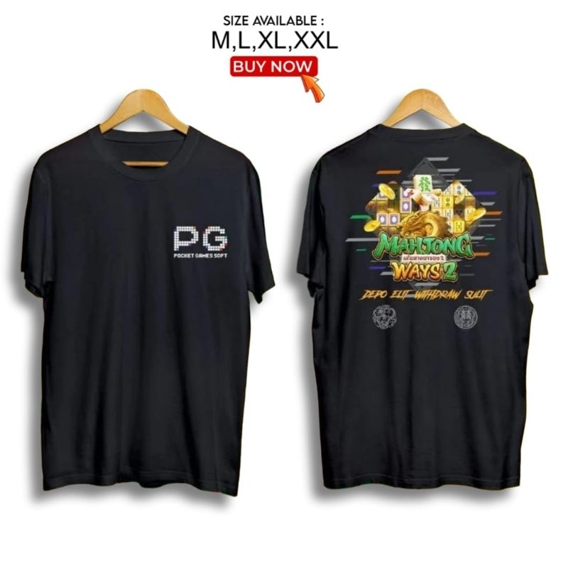 Kaos Distro Mahjong Ways 2 PG Soft / Baju PG Soft Mahjong Ways 2 / Kaos distro slot PG Soft Mahjong 