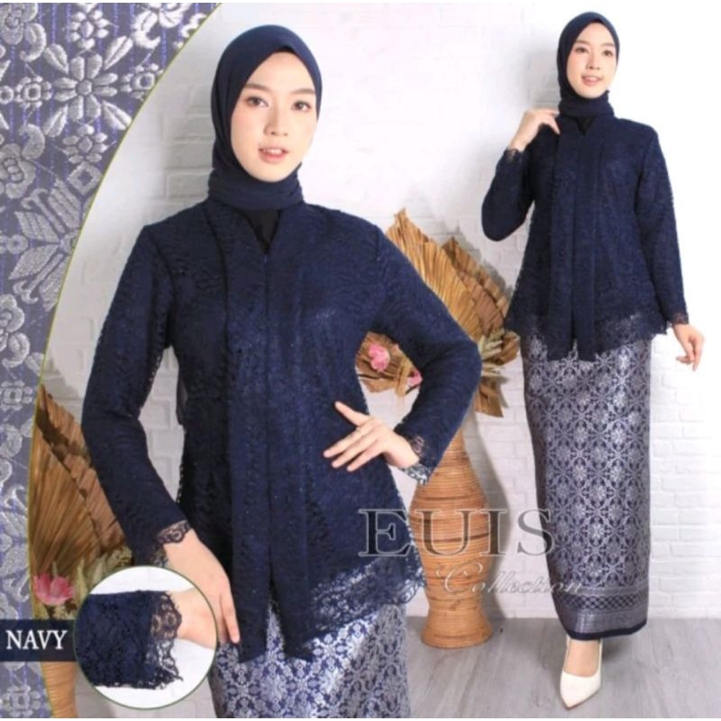 Set Kebaya Floy Brukat Bawahan Songket / Kebaya Kartini / Kebaya Songket / Kebaya Modern