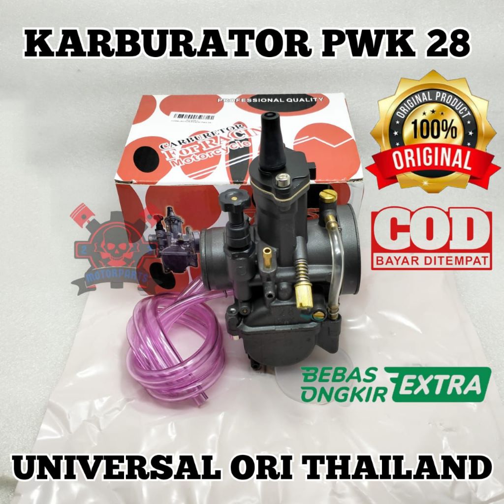 Karburator Panom PWK 28 Hitam Carburator Universal Semua Jenis Motor Karbu Kualitas Asli Original