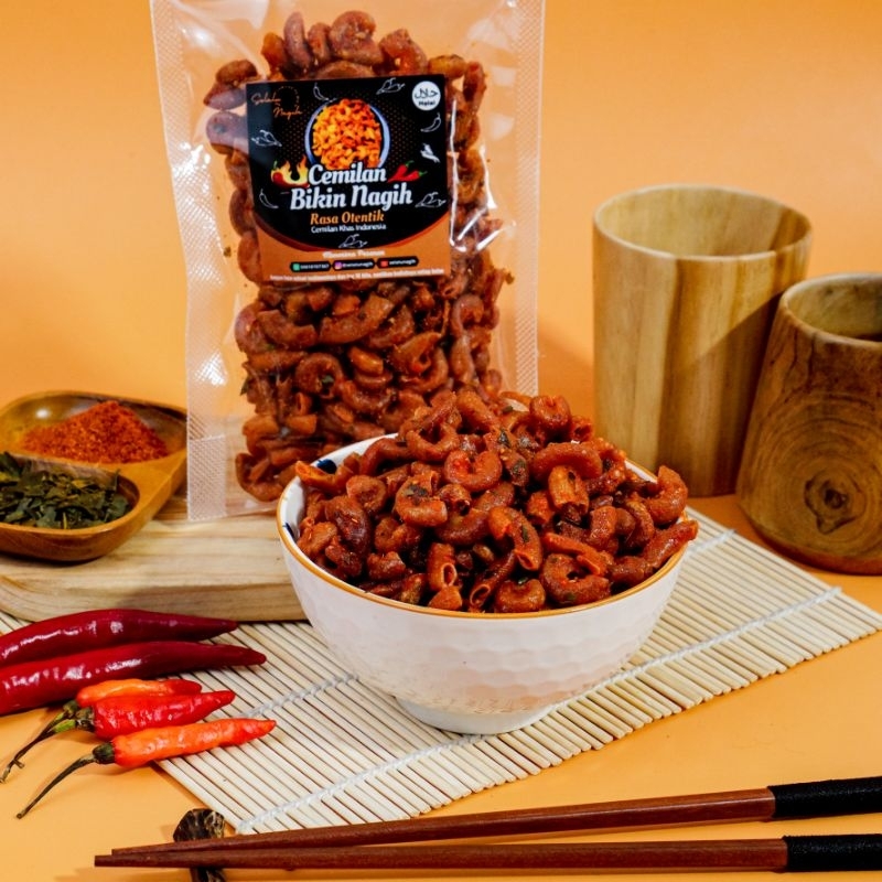 

Makaroni cikruh ngehe nagih kemasan ekonomis (-+100gr)