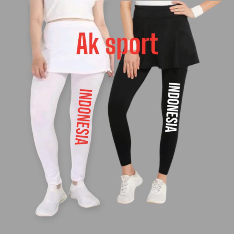legging rok panjang Indonesia/legging panjang olahraga putih Indonesia/legging rok panjang senam/leg