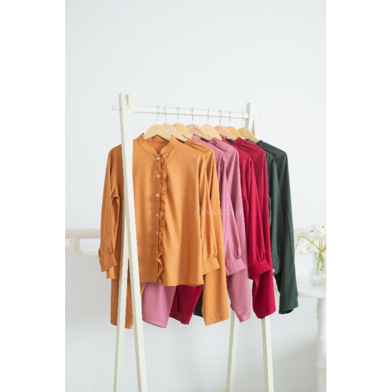 Nadera One set / Pajamas / Rayon Twill/ Setelan rayon twill/ setelan ruflle /setelan viral /babydoll