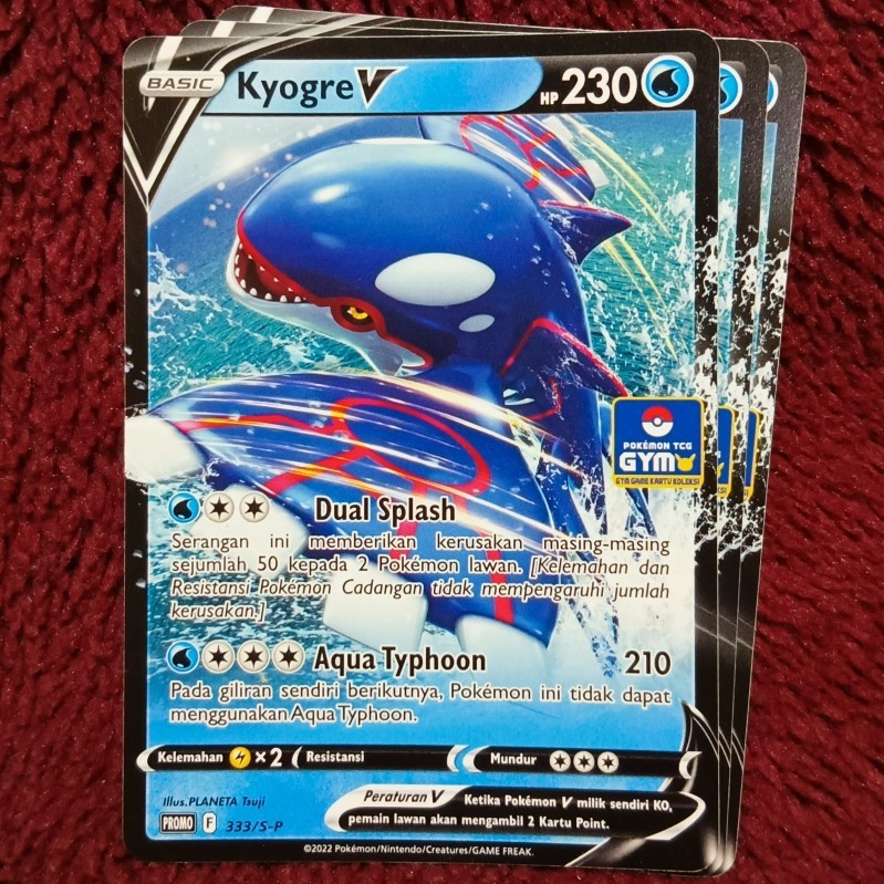 Kyogre V Promo Gym 333/S-P - Pokemon TCG Indonesia