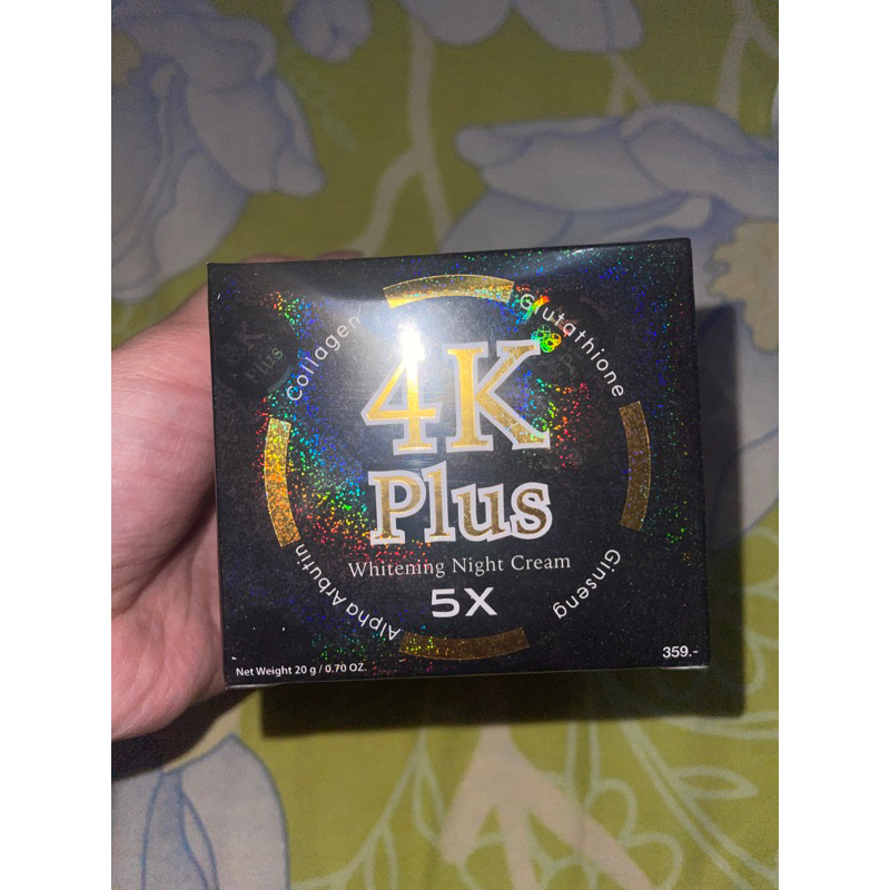 4k plus whitening night cream