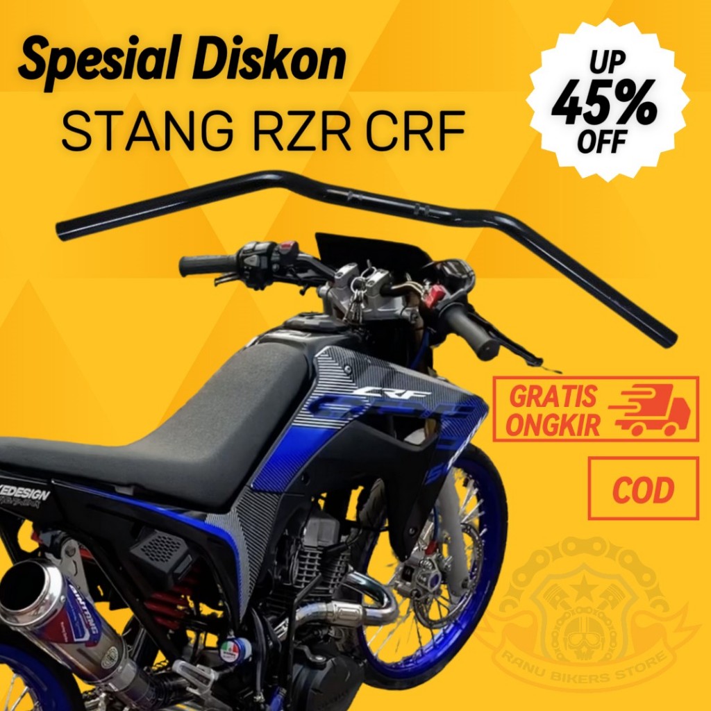Gratis Ongkir (BISA COD) Stang Stir RZR 20mm Bahan Tebal 2mm PNP CRF KLX SUREX HEREX