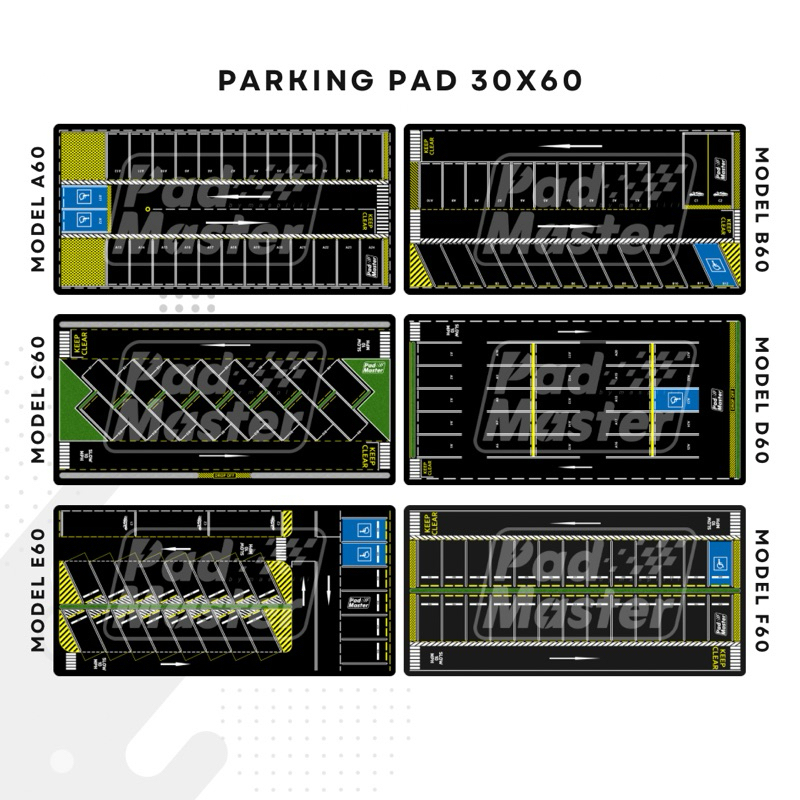 Diorama Parkiran Diecast 1:64 Mousepad Parking Pad Hot Wheels - free pouch & stiker - PadMaster