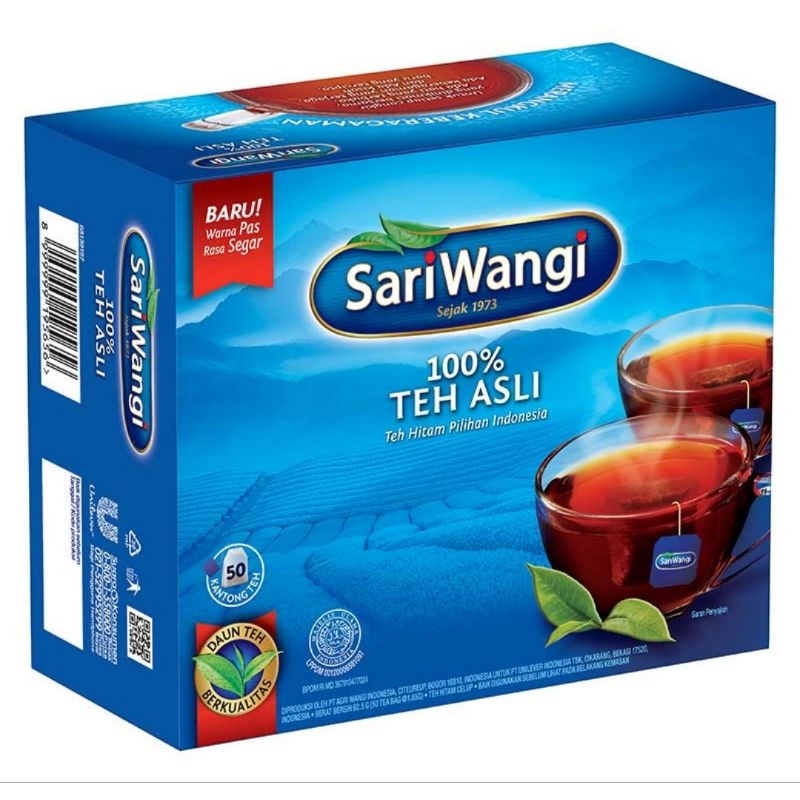 

SariWangi Teh Celup Hitam Asli isi 30 dan 50 pcs