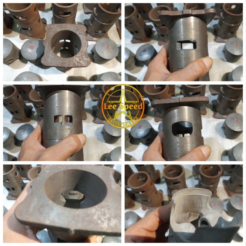 Liner Cylinder Blok Block Seher Piston Satria 2T 2 Tak Lumba Hiu Original Japan