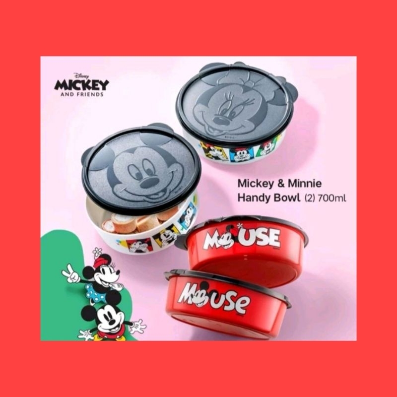 bowl mickey minnie tupperware