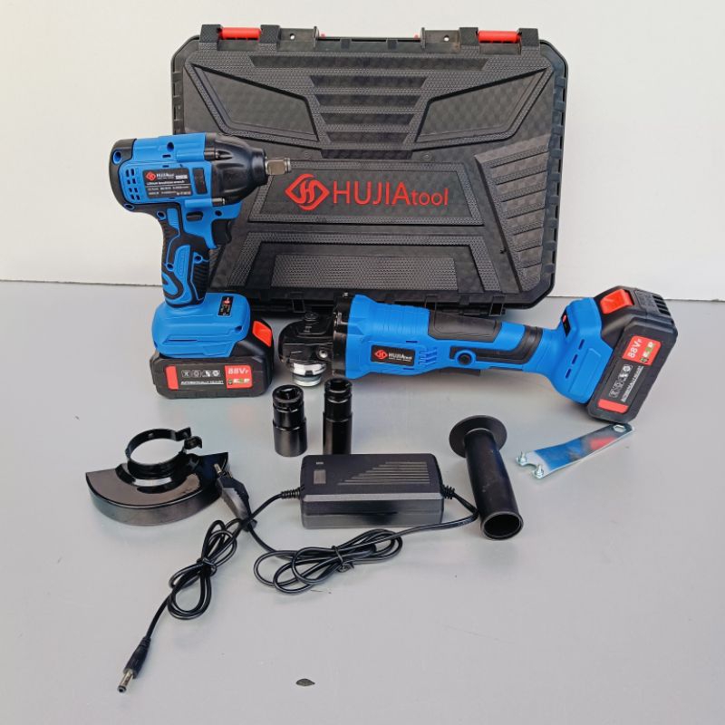 hujia tool.paket gerinda cas dan impack pembuka baut roda 88vf