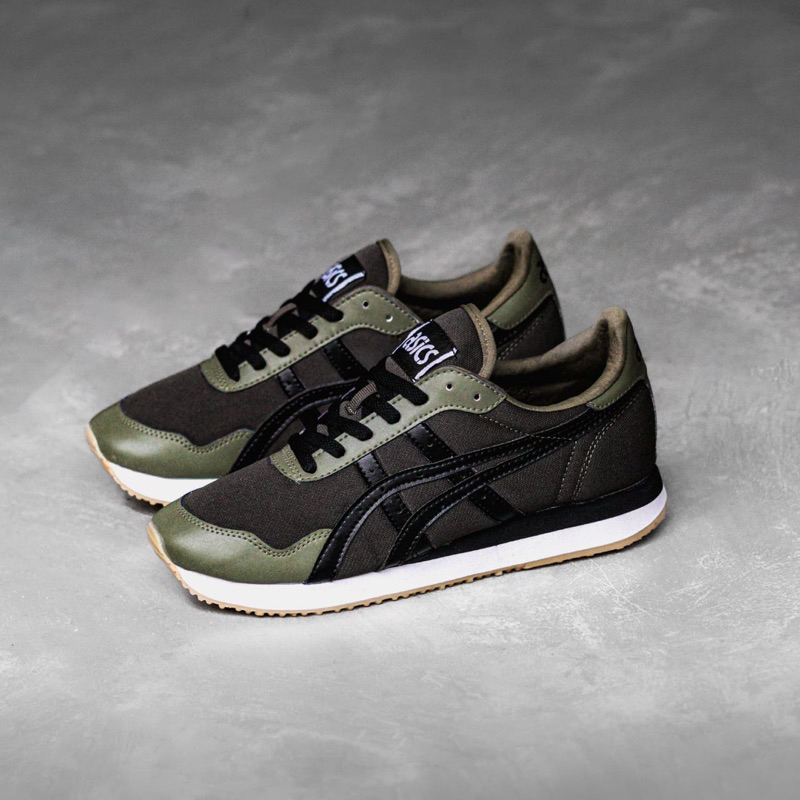 ASICS TIGER RUNNER OLIVE GREEN BLACK