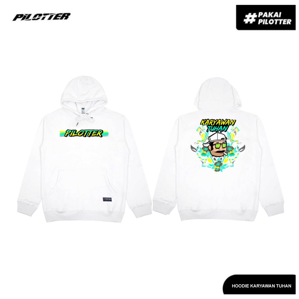 JAKET HOODIE PILOTTER KARYAWAN TUHAN ORIGINAL FREE STIKER JAKET PILOTTER HOODIE PILOTTER