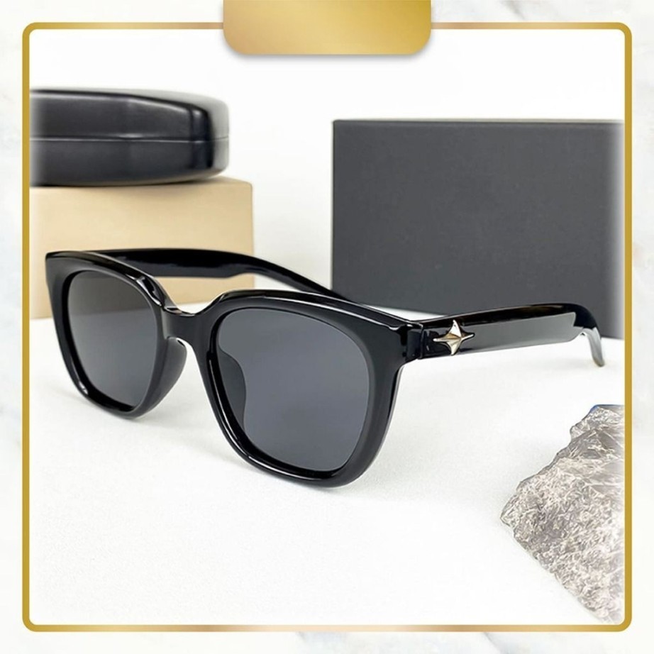 [Paket Kotak & Lap] Kacamata Hitam Uv400 Kacamata Wanita/Pria Sunglasses Korean Ins Fashion eyewear 