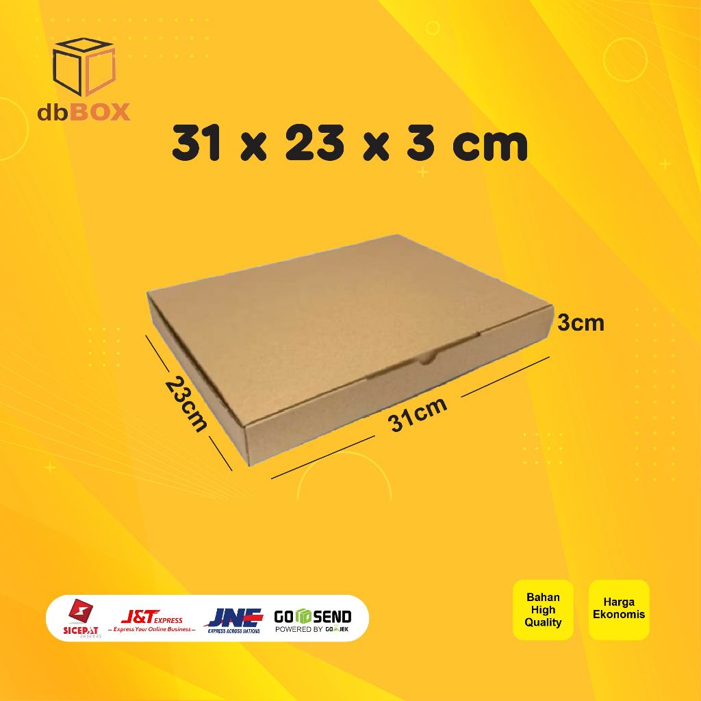 

Kardus 31x23x3 cm | Box Die Cut & Easy Usage |Box Baju & Hadiah