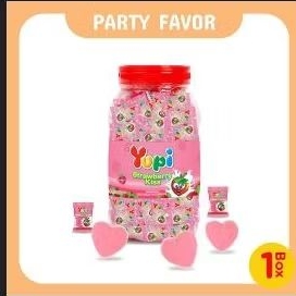 

YUPI STRAWBERY KISS JAR 300gr 1 ktn isi 6 toples