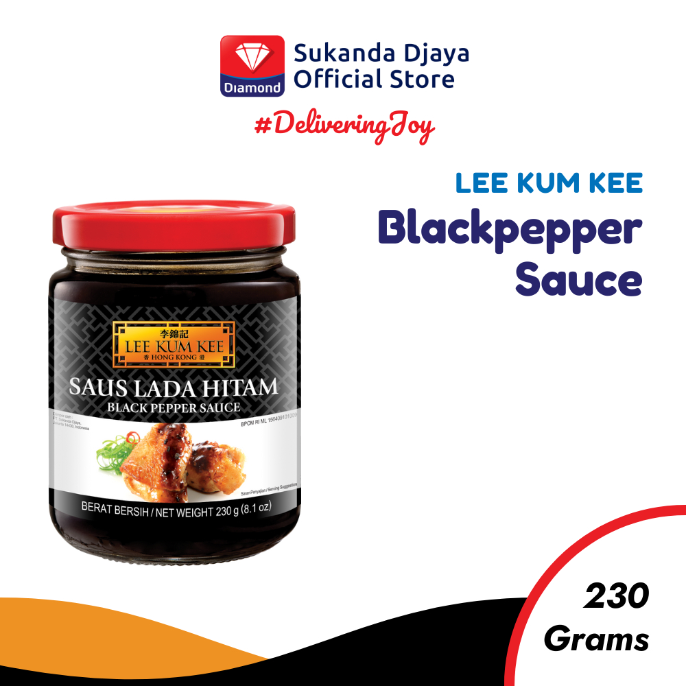 

Lee Kum Kee Black Pepper 230 g / Lee Kum Kee Saus Lada Hitam
