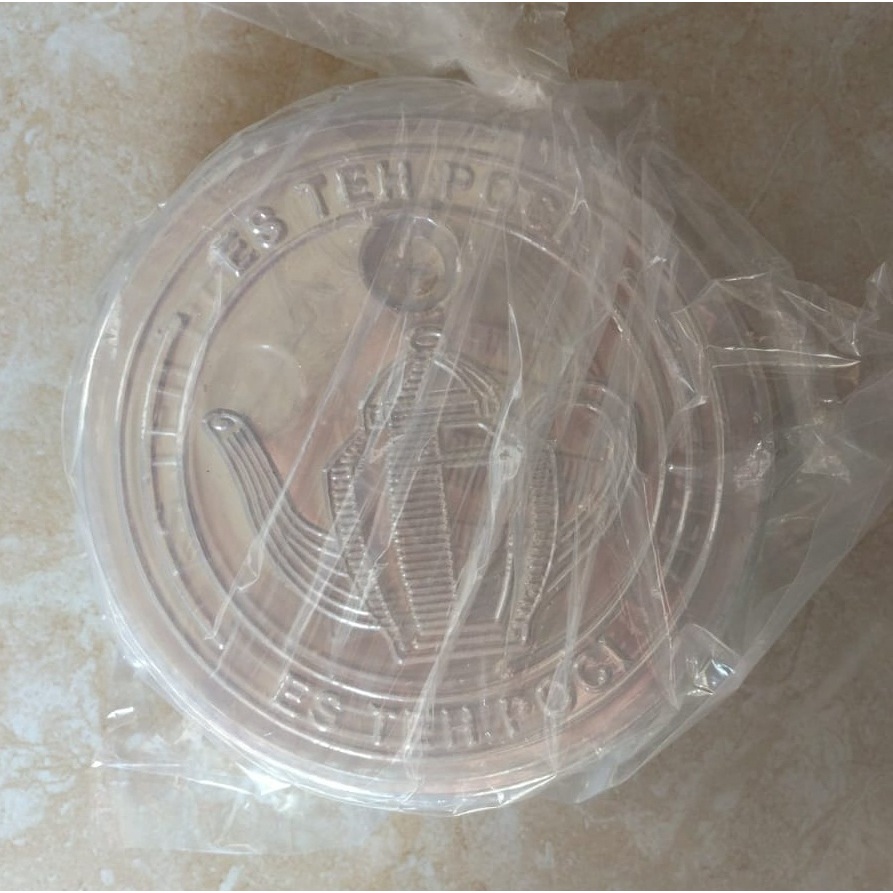 tutup gelas teh poci PACK isi 50 pcs bs utk cup 16oz 12oz 22oz ASLI 100%