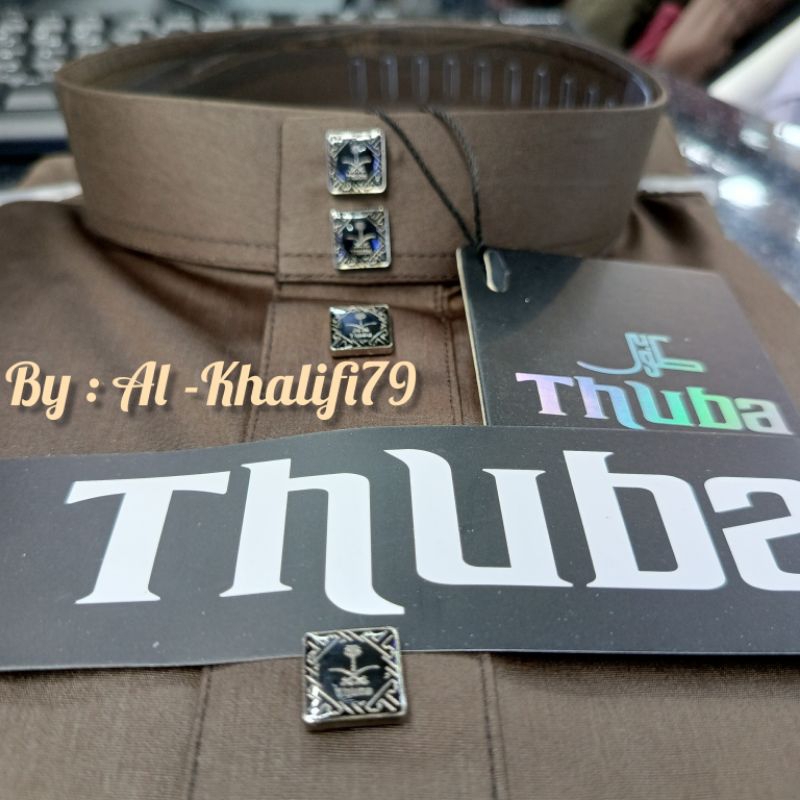 COD/Gamis Jubah lengan Panjang/Jubah Premium/Gamis Thuba/Gamis Lengan Polos/Gamis Thuba Coklat Tua