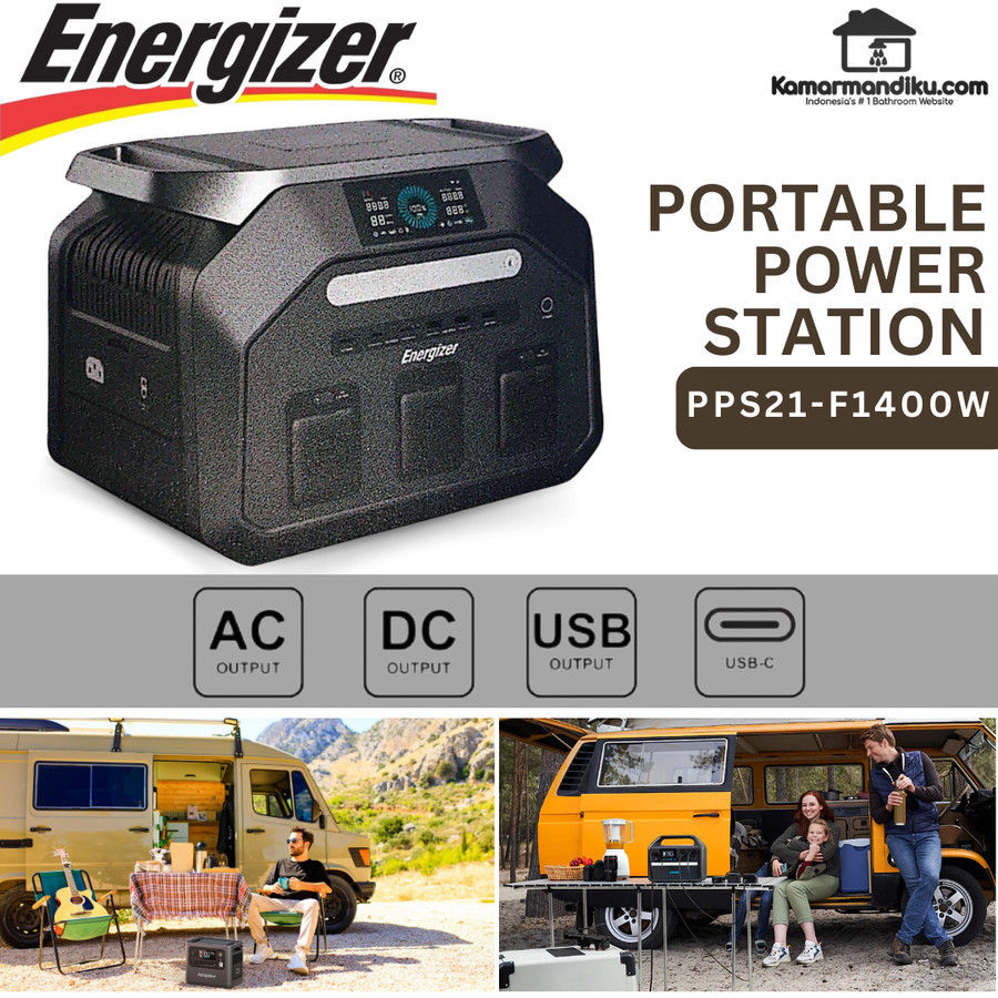 Energizer Portable 1400W Power Station PPS21-F1400W BERGARANSI
