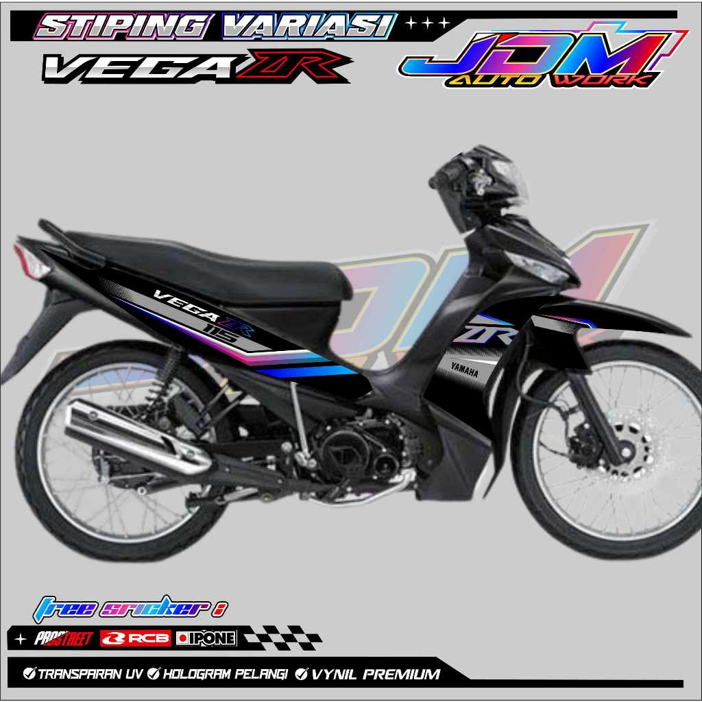 STRIPING VARIASI YAMAHA VEGA ZR / STICKER LIST VARIASI MOTOR YAMAHA VEGA ZR