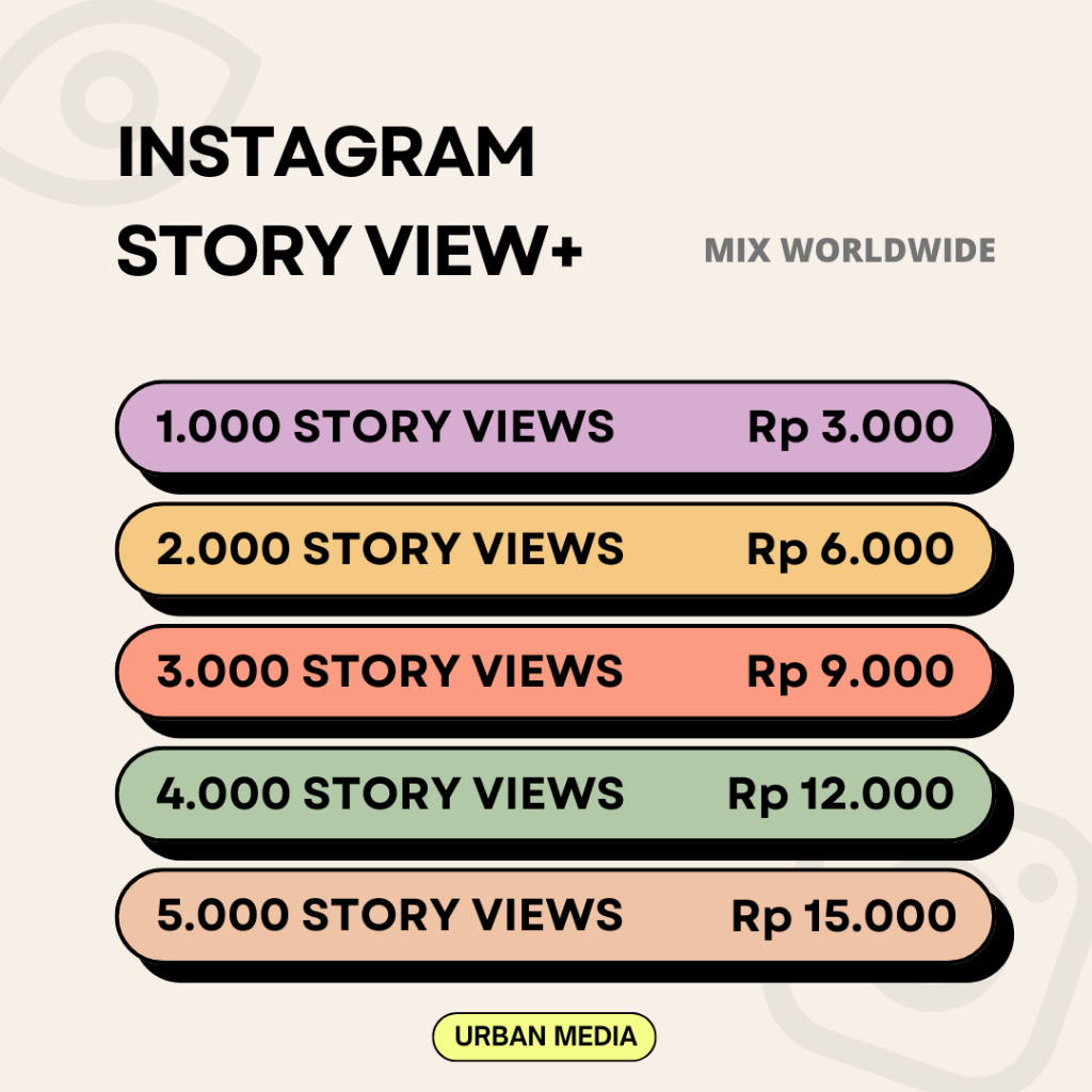Views Story Instagram Proses Cepat Mix Worldwide Story View Aktif Only