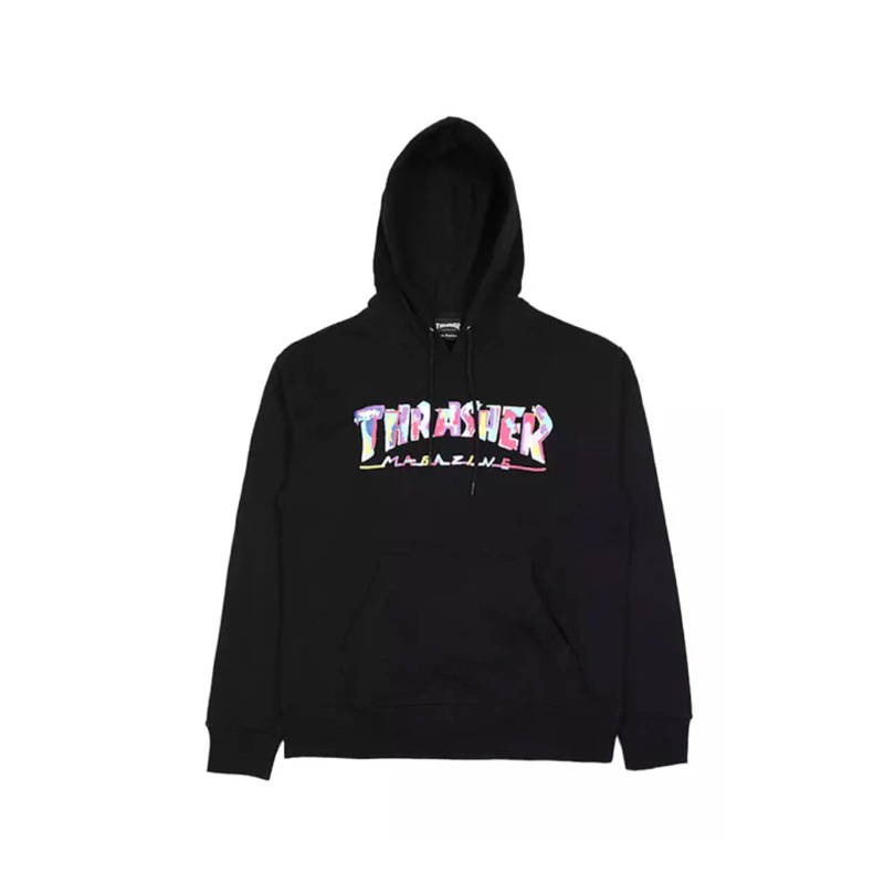 THRASHER JAPAN LOLLIPOP HOODED SWEATSHIRT - BLACK