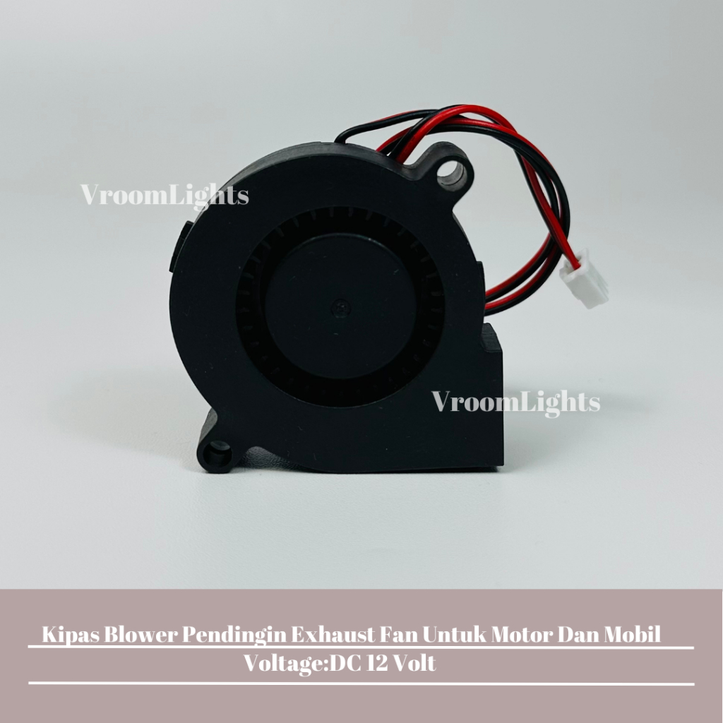 Kipas Blower Exhaust Fan Pendingin Black Mobil Sepeda Motor