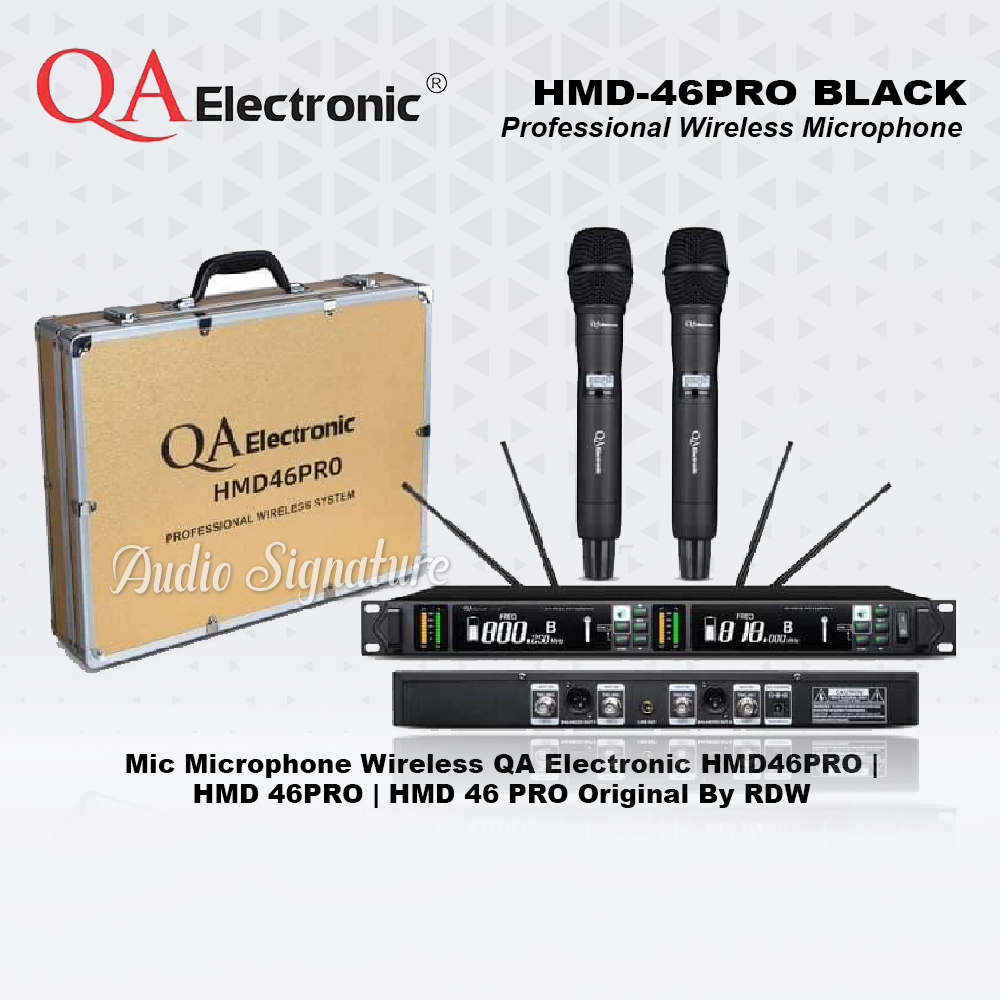 Mic Microphone Wireless QA Electronic HMD46PRO |  HMD 46PRO | HMD 46 PRO Original By RDW