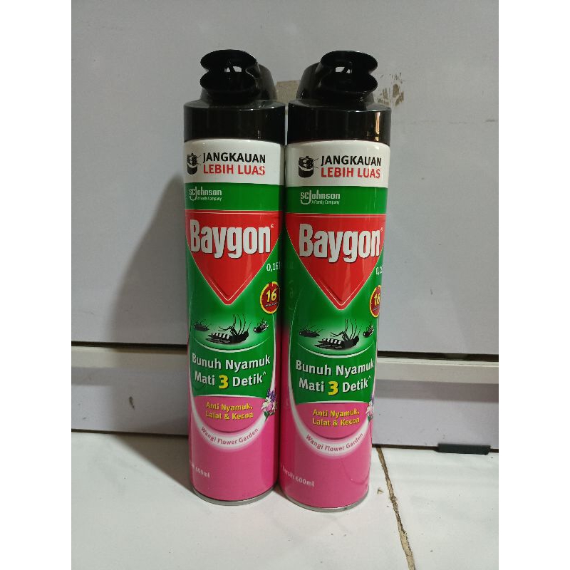 Baygon scjonson/Baygon anti nyamuk dan kecoa 600 ML.