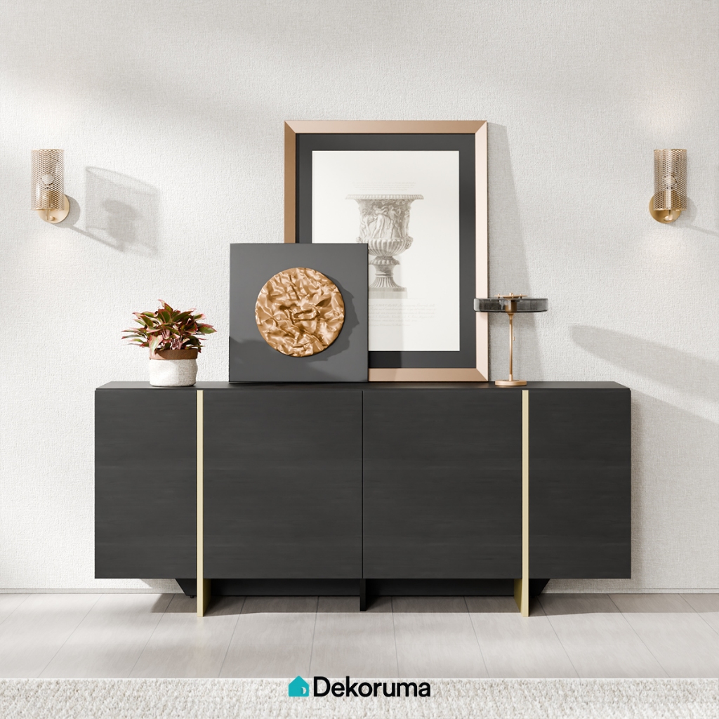 Dekoruma Tenzo ADLER Lemari Kabinet Credenza Kayu Minimalis
