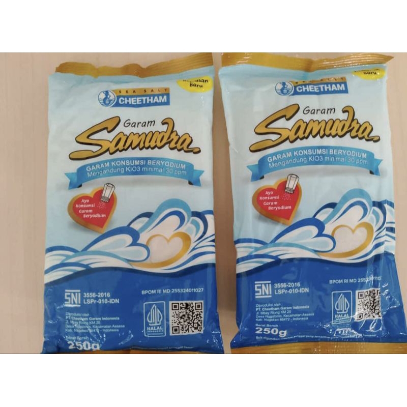 

Garam Masak Larrist, Segitiga Emas, Samudra 250gr/500gr