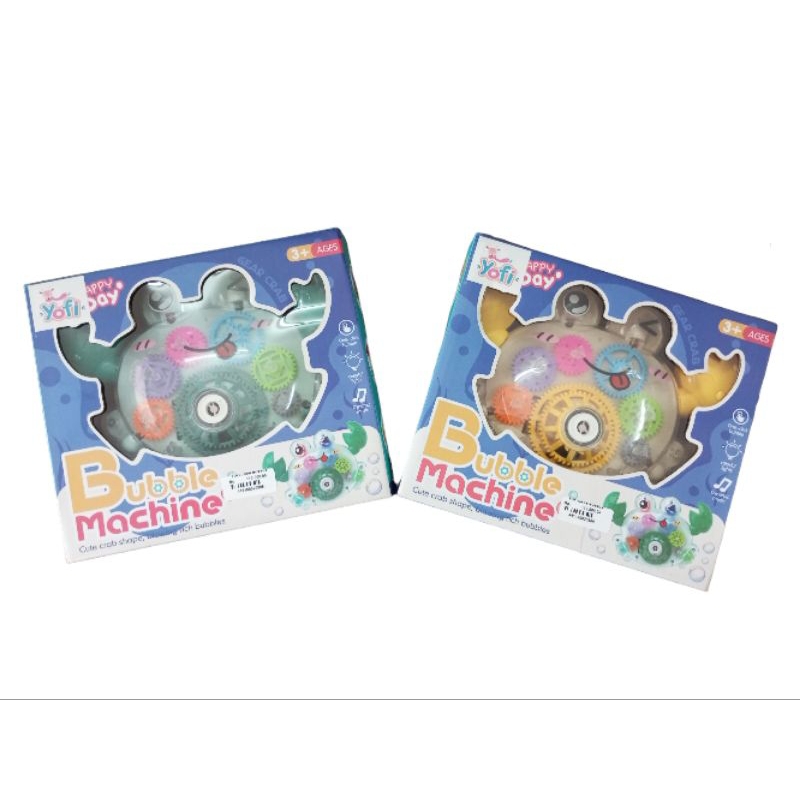 YOFI MAINAN CRAB BUBBLE MACHINE LIGHT & MUSIC/MAINAN BUBBLE ANAK