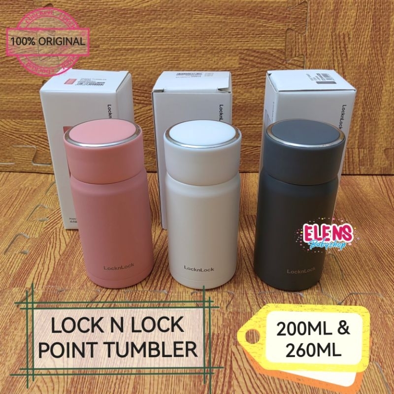 Lock n Lock mini tumbler stainless viral kekinian botol minum tahan panas dingin point screw 200ml