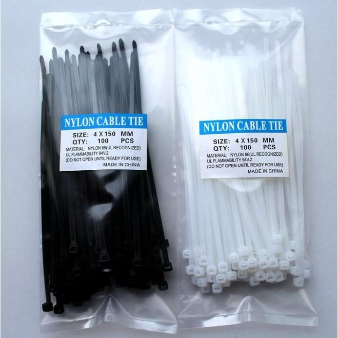 

Kabel Ties Cable Ties Nylon Hitam Putih 10cm 15cm 20cm