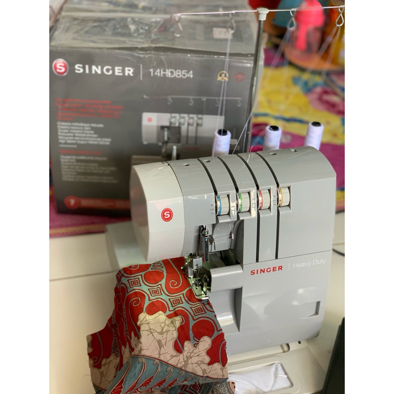Mesin Obras Neci 4 Benang Adjustable Singer Overlock 14HD854