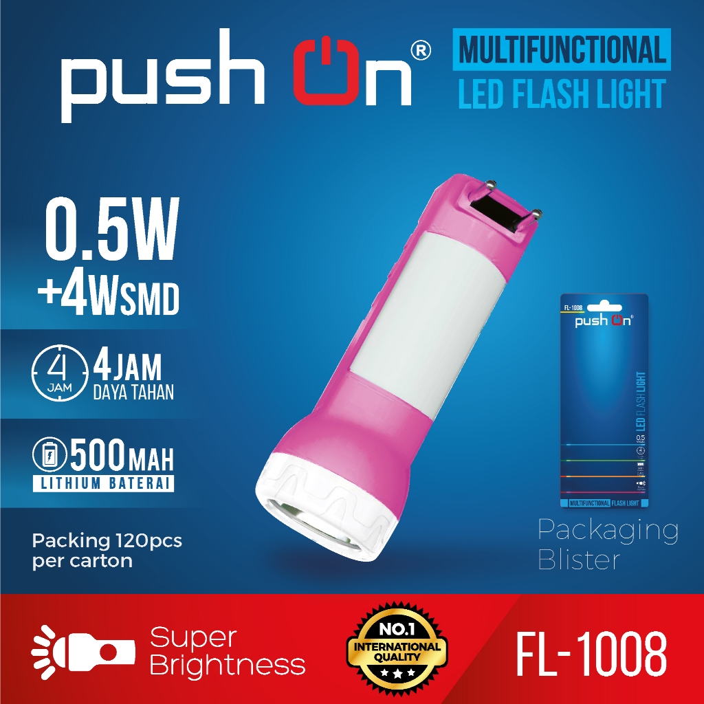 Senter Tangan Charger 1008 Push on