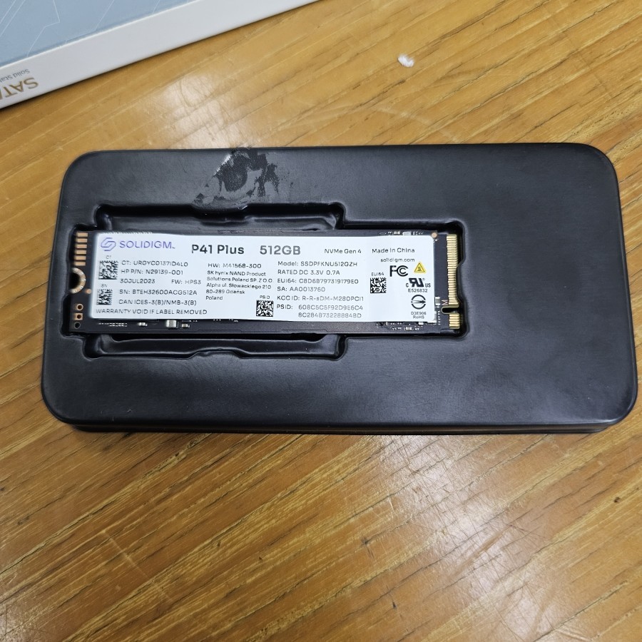 NVME 512GB Gen 4 Merek SOLIDIGM P41 Plus Second