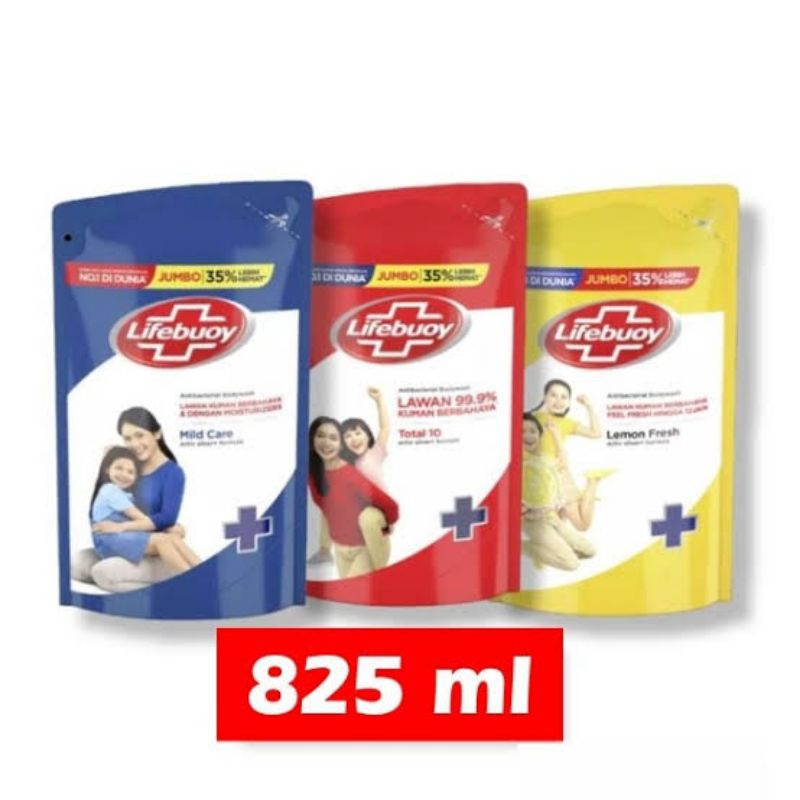 LIFEBUOY body wash refil 825 ml /lifebuoy sabun cair 825 ml