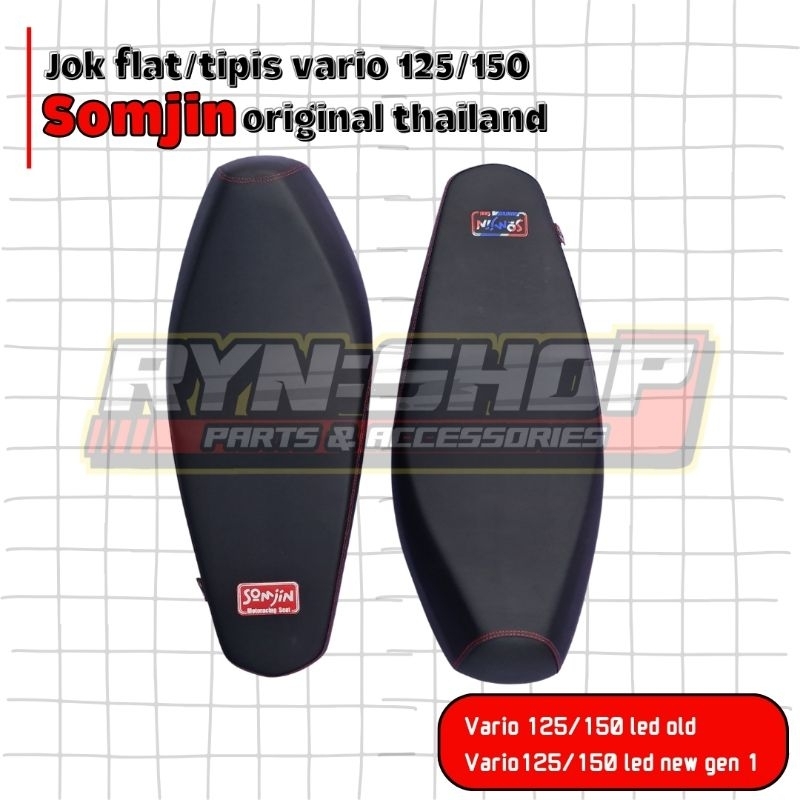 Jok Slim Flat Tipis Somjin Honda Vario 125 150 LED OLD NEW Original Thailand