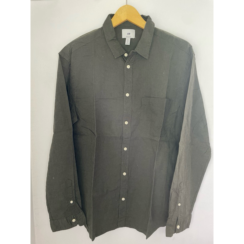 PRELOVED KEMEJA PRIA HNM ARMY