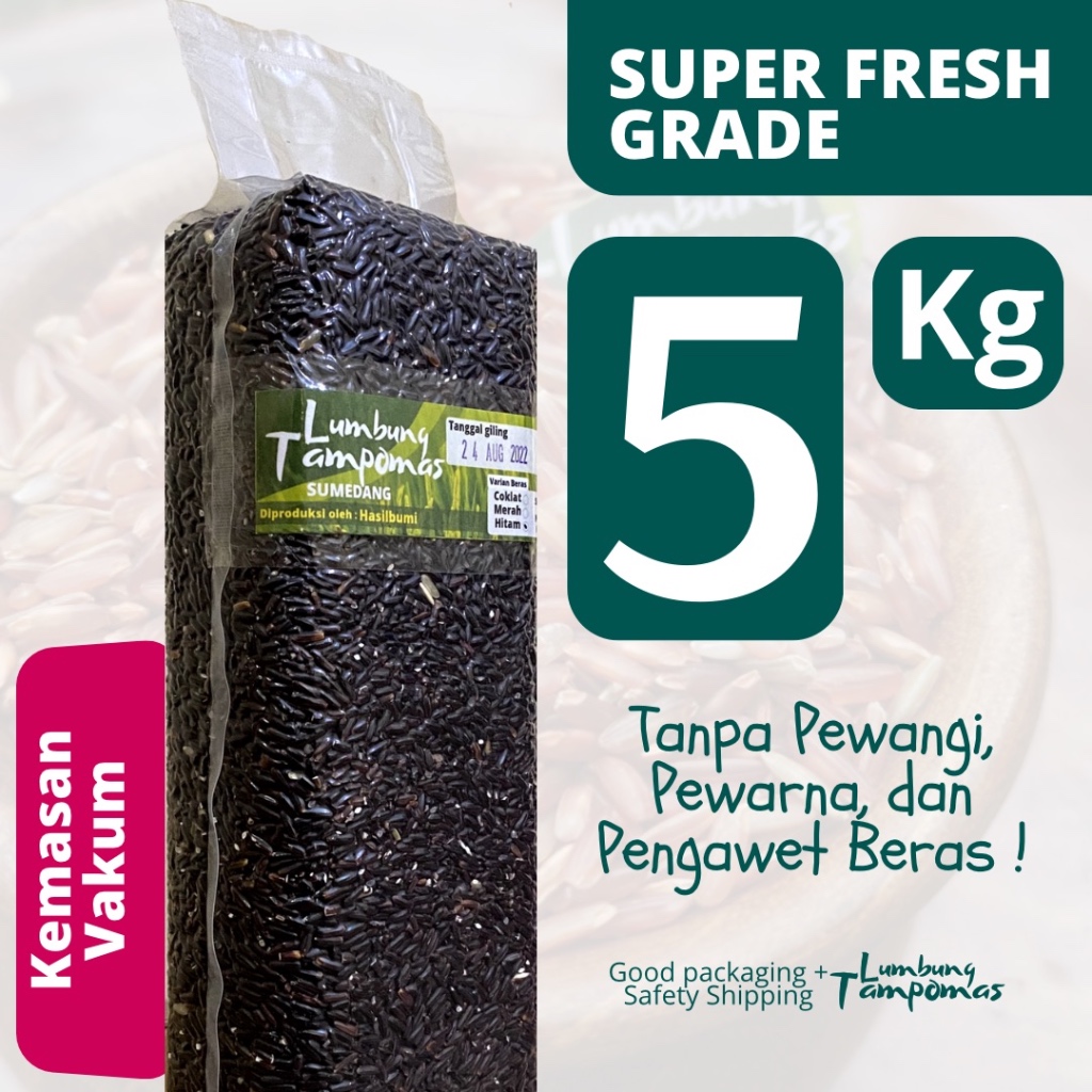 

Beras Hitam 5 Kg asli Lumbung Tampomas