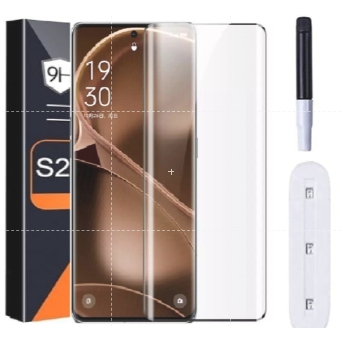 BARU - TG UV SCREEN Protector MELENGKUNG Tanpa List Hitam iTEL S23+ CURVED Tempered Bening Full GLue