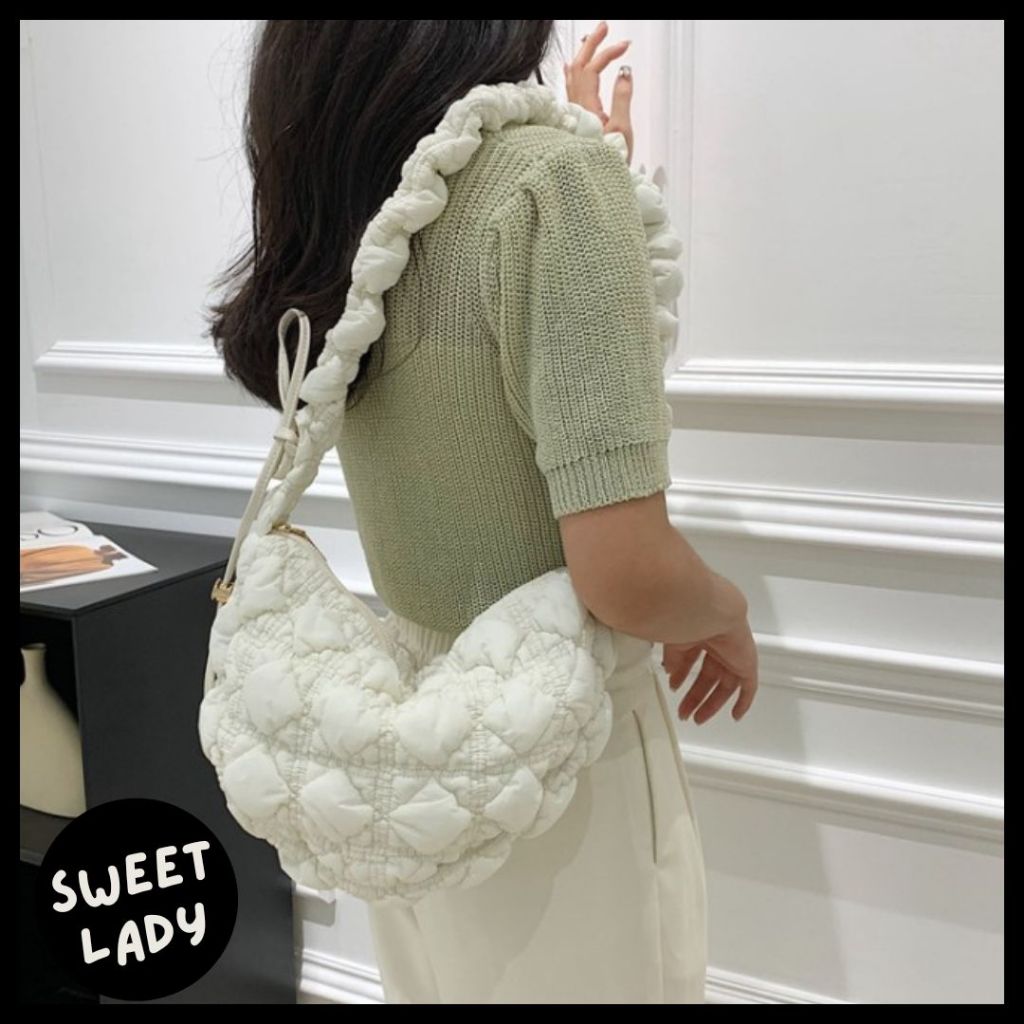Plumpy Bag Tas Gendut Korea Fashion Jennie Blackpink Shoulder Bag TDW 82