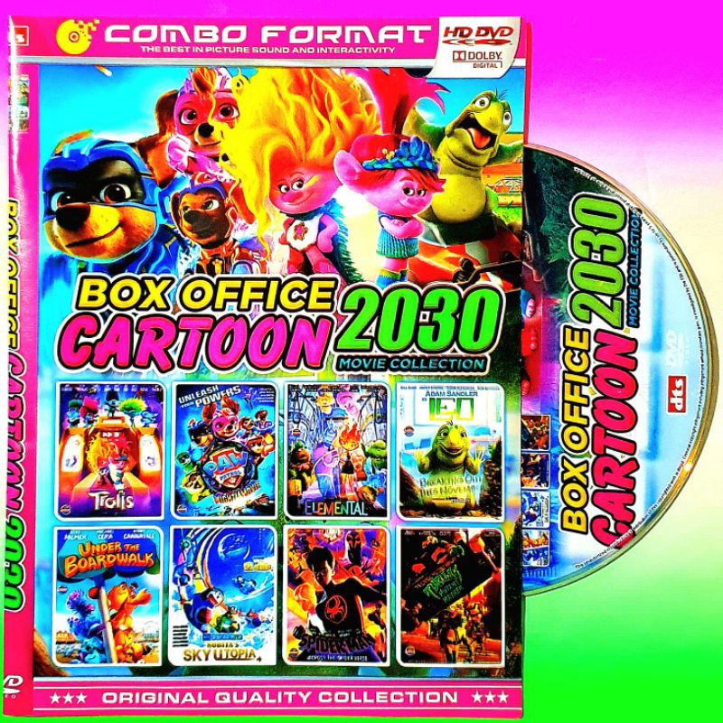 KASET DVD BOX OFFICE CARTOON - KASET DVD KOLEKSI KARTUN ANAK