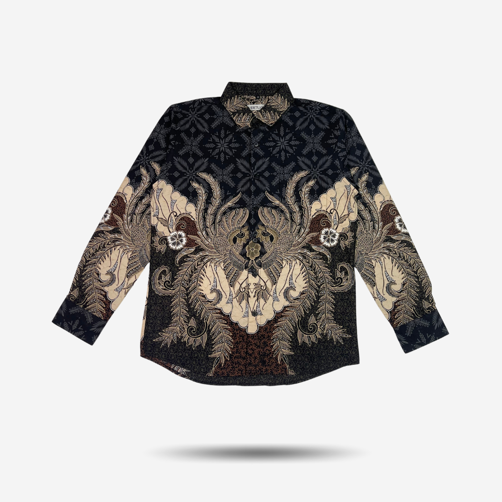 KYBOST VERTUCCI Kemeja Batik Pria Lengan Panjang Katun Premium BTKP012