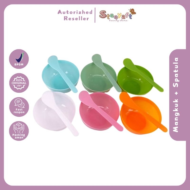 Mangkok Masker Set / Mangkok Masker Set Murah (Mangkok+spatula)