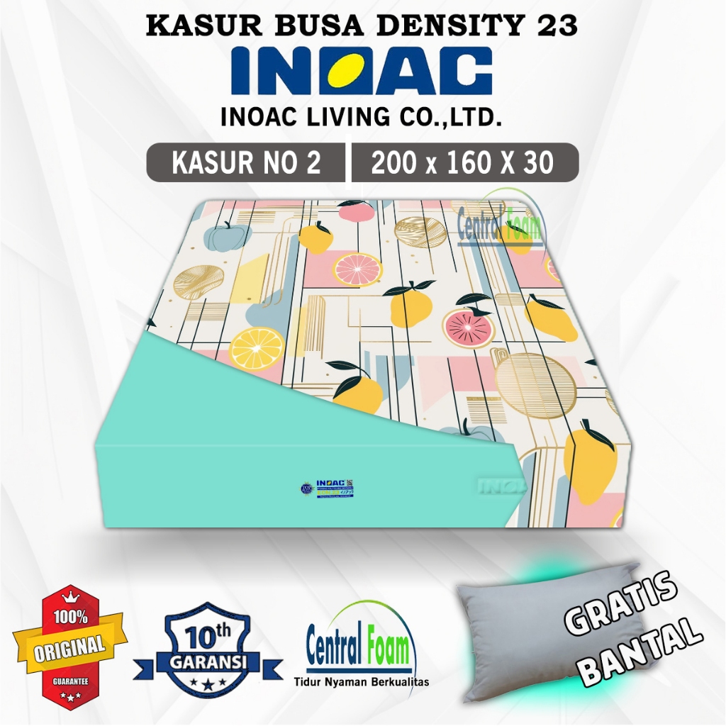 [ 200x160x30cm ] EON D23 Kasur Busa Inoac Central Foam Garansi 10 tahun Asli Original Murah