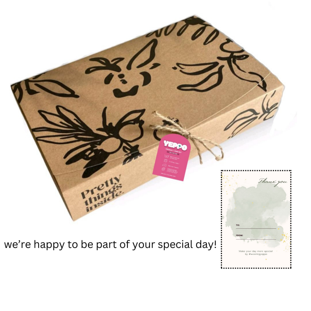 

Gift Box by Yeppo - Include Hangtag, Gift Card, Bubble Wrap
