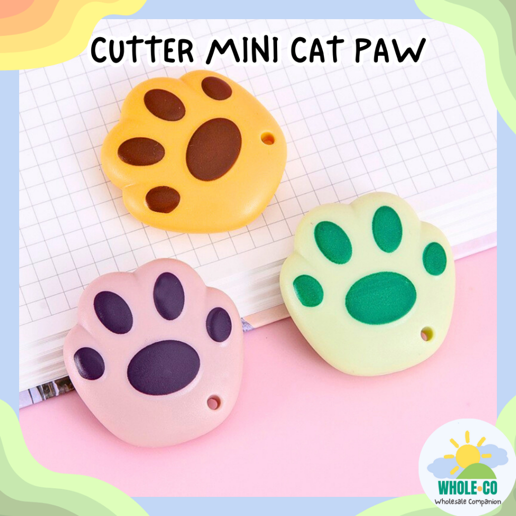 

Cutter Mini Cat Paw Premium Kucing Pemotong Kertas Kecil Lucu Unik Imut Termurah Grosir COD
