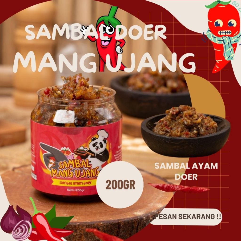 

SAMBAL AYAM DOER 200gr SAMBAL MANG UJANG